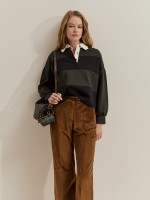 Striped polo shirt