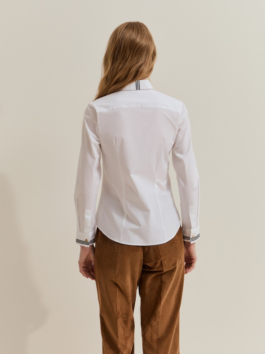 Camisa cl�ssica em algod�o