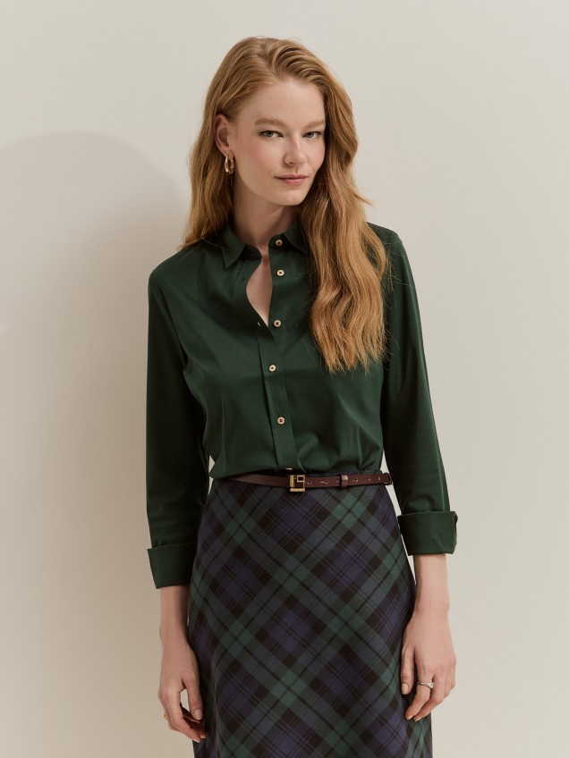 Regular fit cotton shirt - Image product
