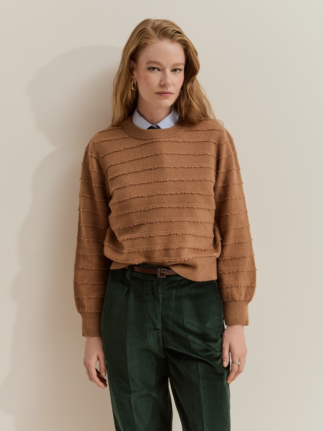 Jersey 100% lana con flecos - Image product