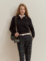 Polo texturizado de lana