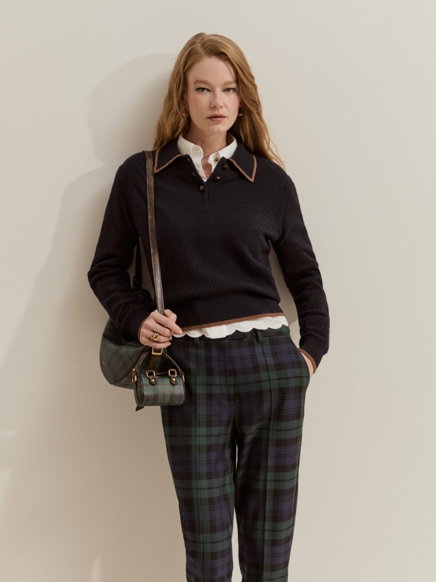 Textured woollen jumper - Image product