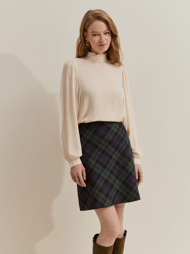 Flowy blouse with gathers - Image product