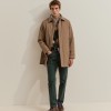 Long gabardine-style coat