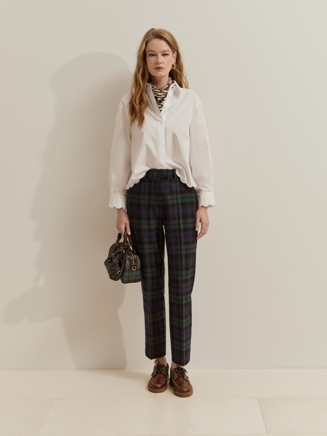 pantalones chinos a cuadros - Image product
