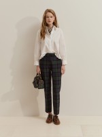 pantalones chinos a cuadros