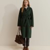 Wool overcoat with belt