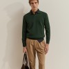 Wool and cashmere polo shirt