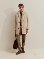 Long hooded coat