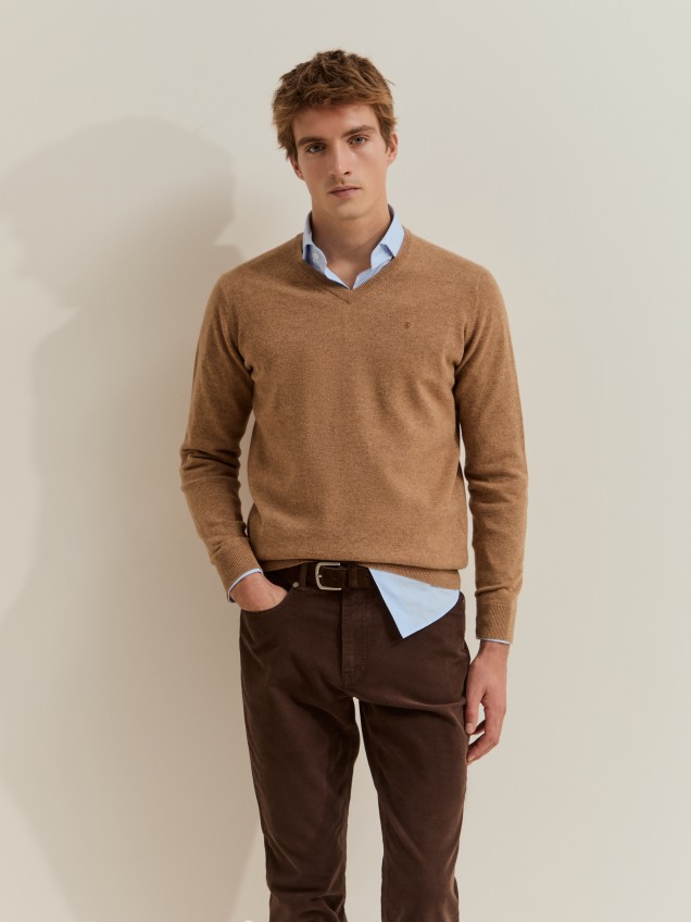 Pantalones de sarga de corte regular - Image product