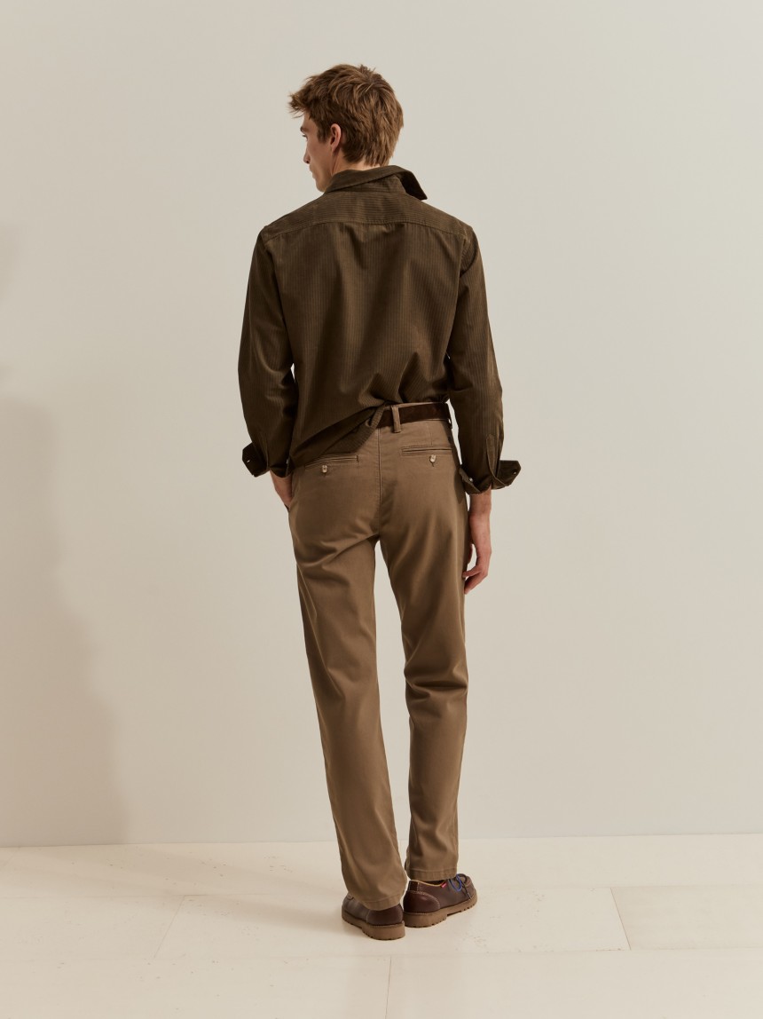 Regular fit chino trousers