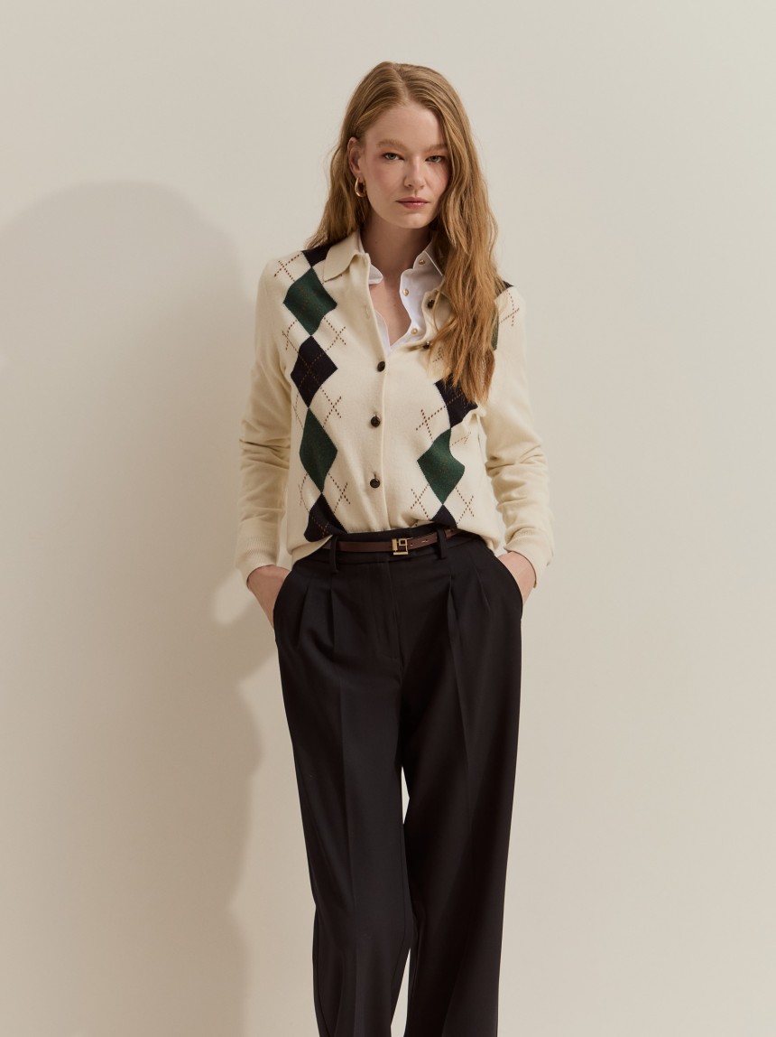 Classic pleated trousers