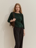 Sweater with gathered detail