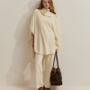 100% wool knit cape
