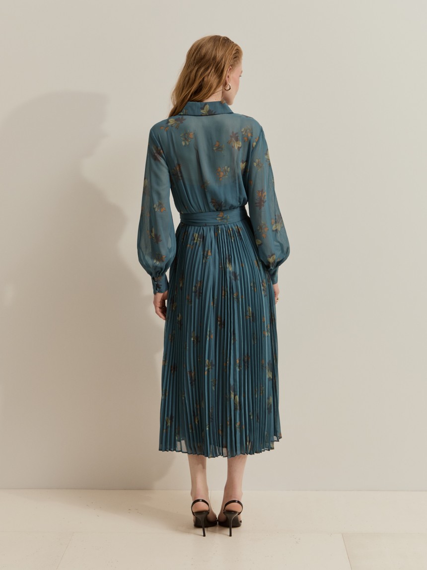 Long printed dress