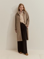 Long wool overcoat