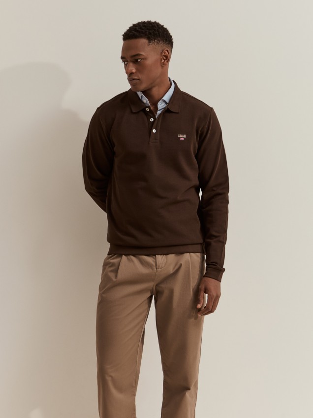 Polo de piqu� de manga larga - Image product