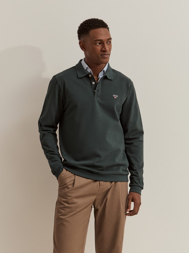 Polo de piqu� de manga larga - Image product