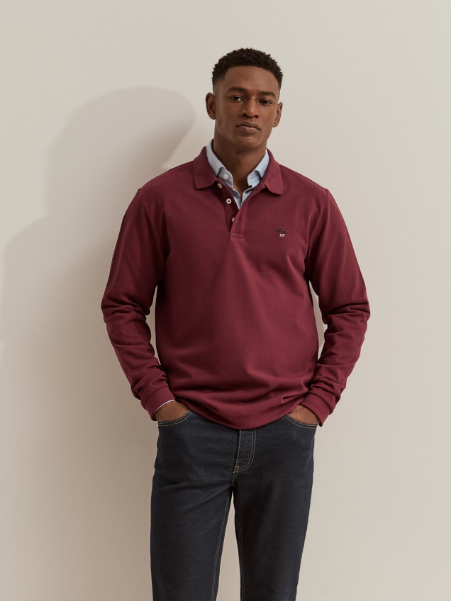 Polo de piqu� de manga larga - Image product