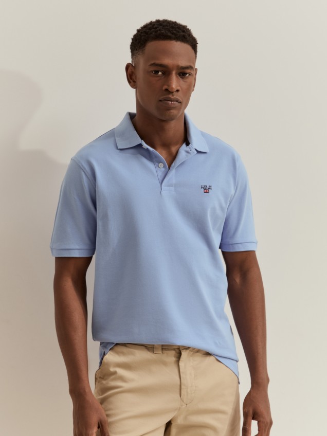 Polo piqué regular fit de algodão - Image product