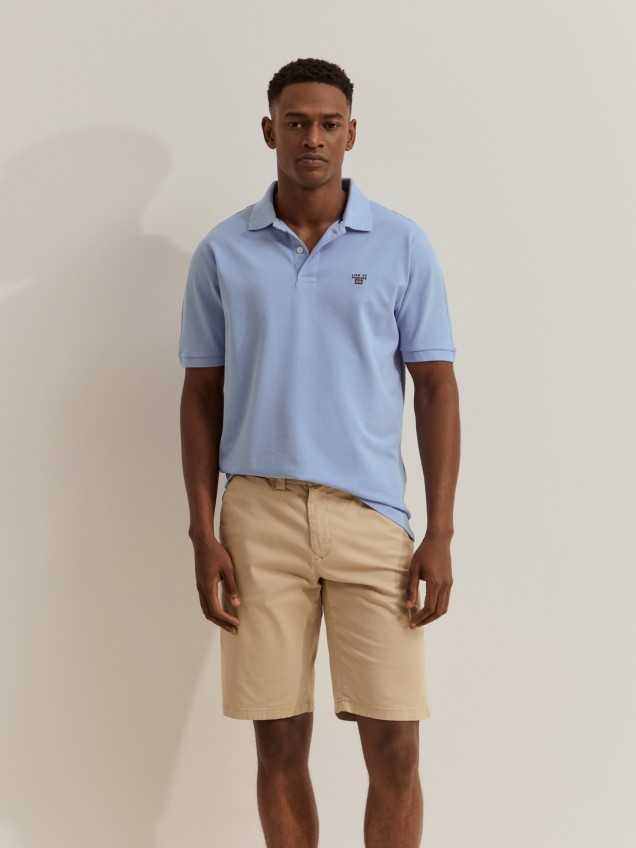 Polo piqué regular fit de algodão - Image product